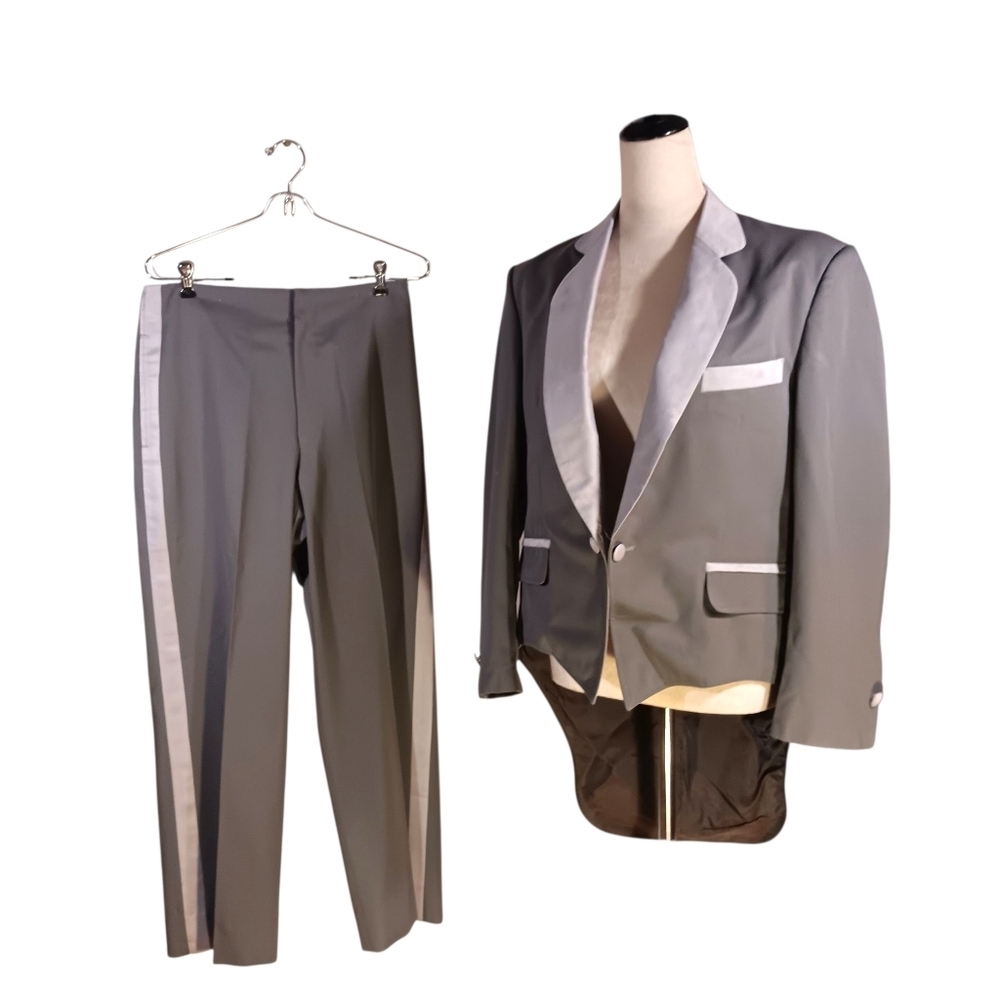 Vintage Custom Made Tuxedo Tails Jacket & Trousers Unisex